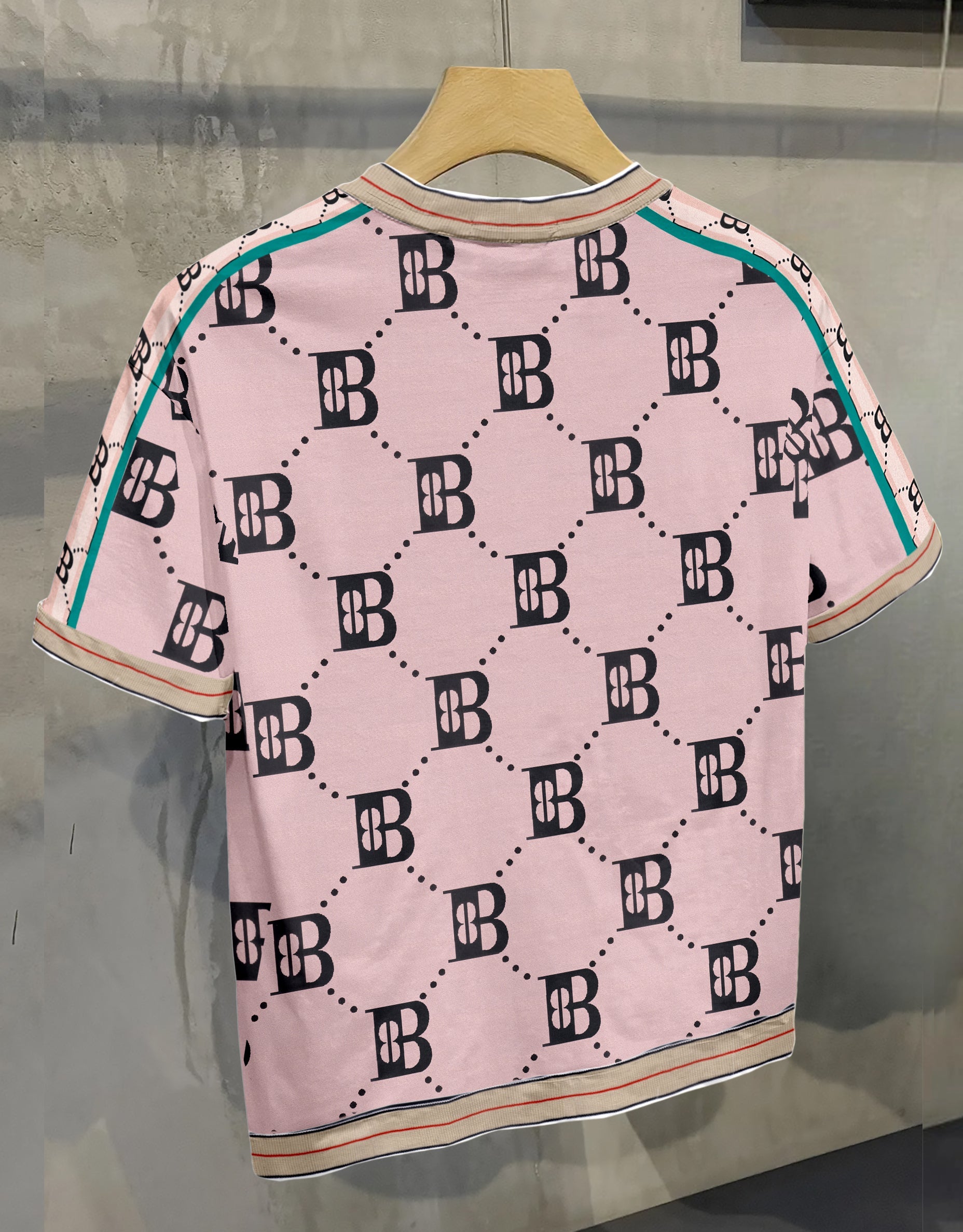 Chic Monogram Pattern T-Shirt