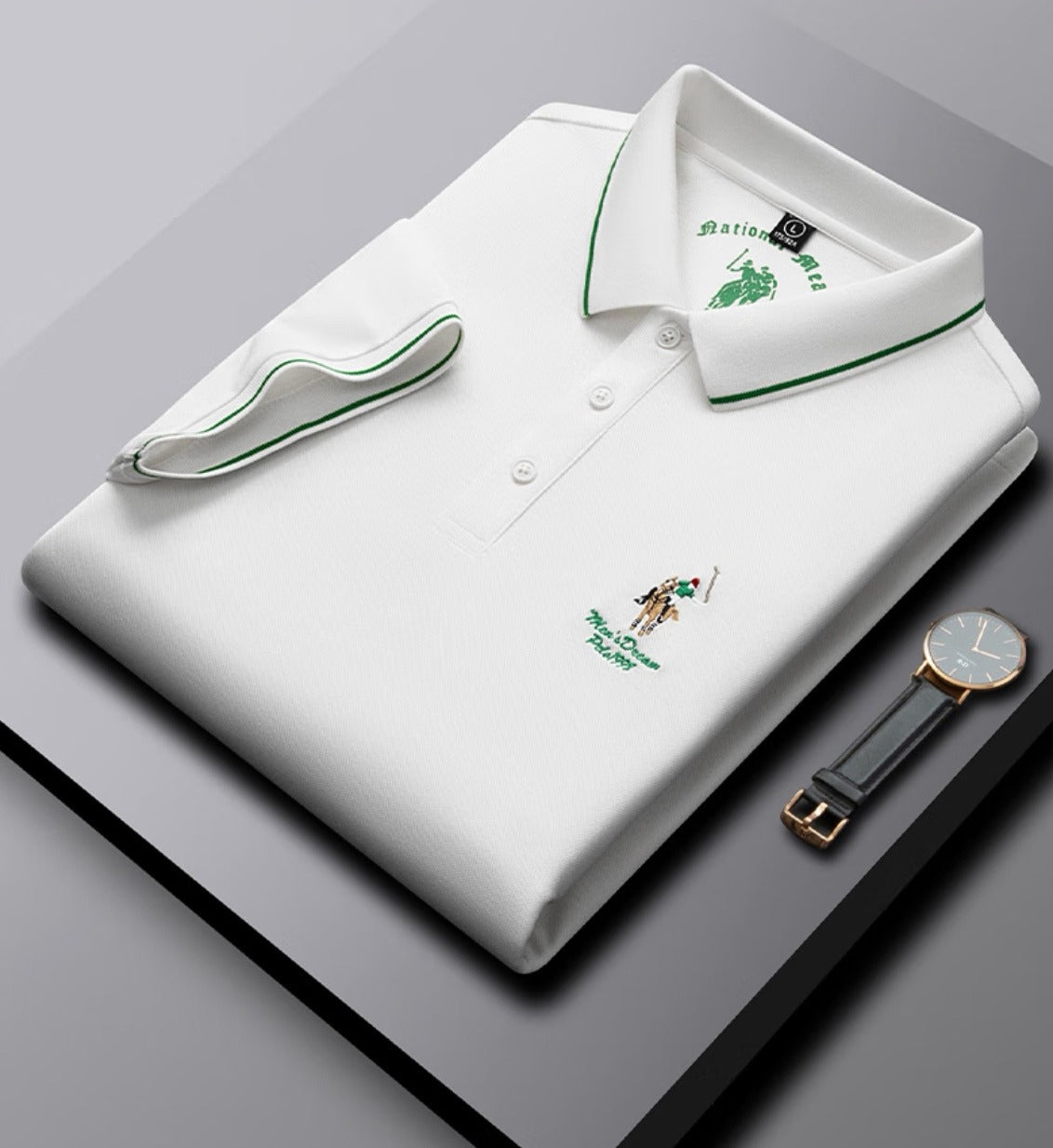 Iconic Horse Embroideried Polo T-Shirt