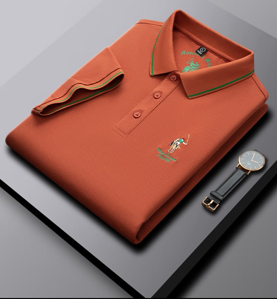 Iconic Horse Embroideried Polo T-Shirt