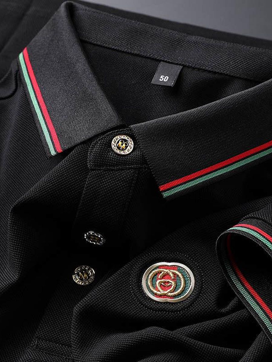 GREEN AND RED DETAILED POLO FOR MEN