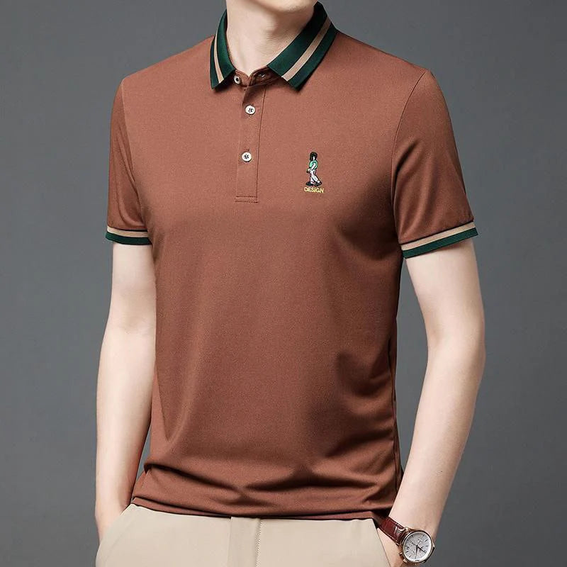 Men's Polo T-Shirt Short Sleeve With Stylish Outdoor Casual Wear