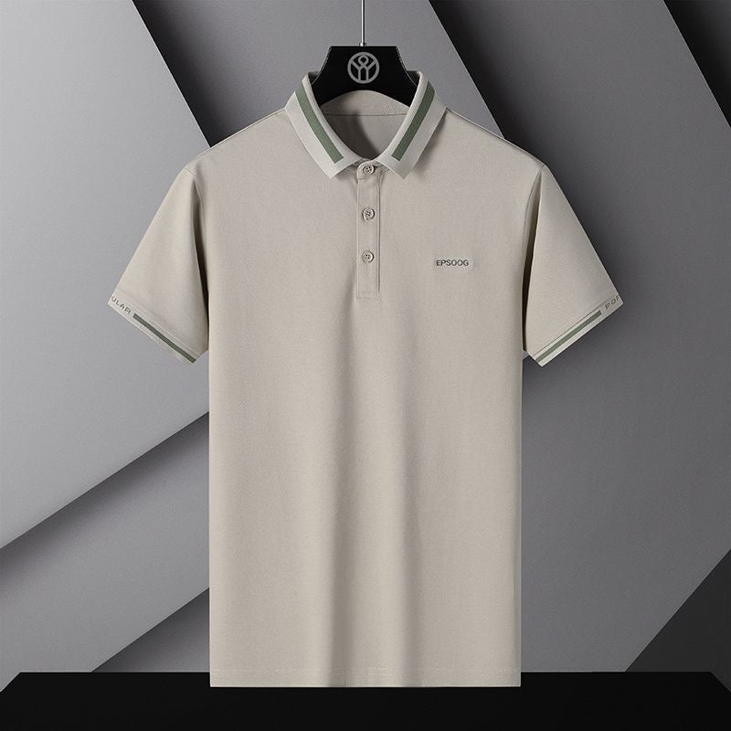 Men's Elegant Polo Collar T-Shirt With StyleCast