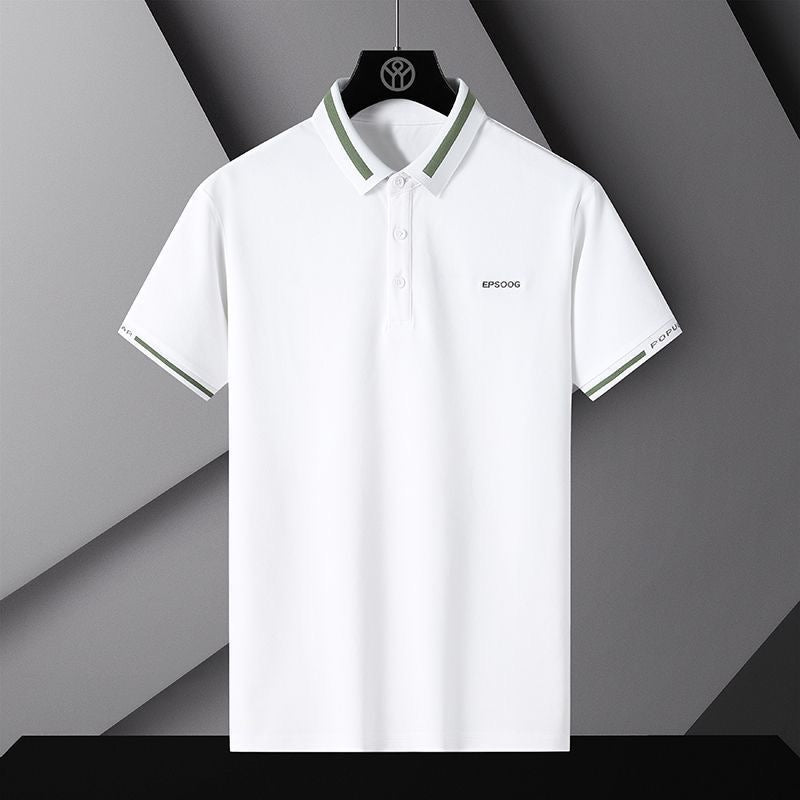 Men's Elegant Polo Collar T-Shirt With StyleCast