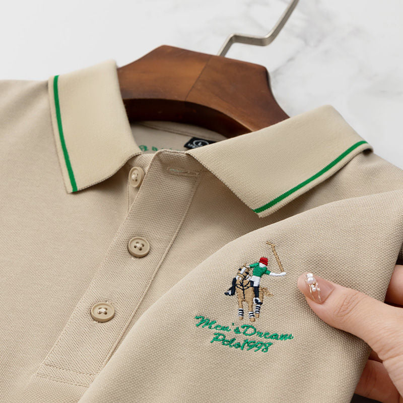 Iconic Horse Embroideried Polo T-Shirt