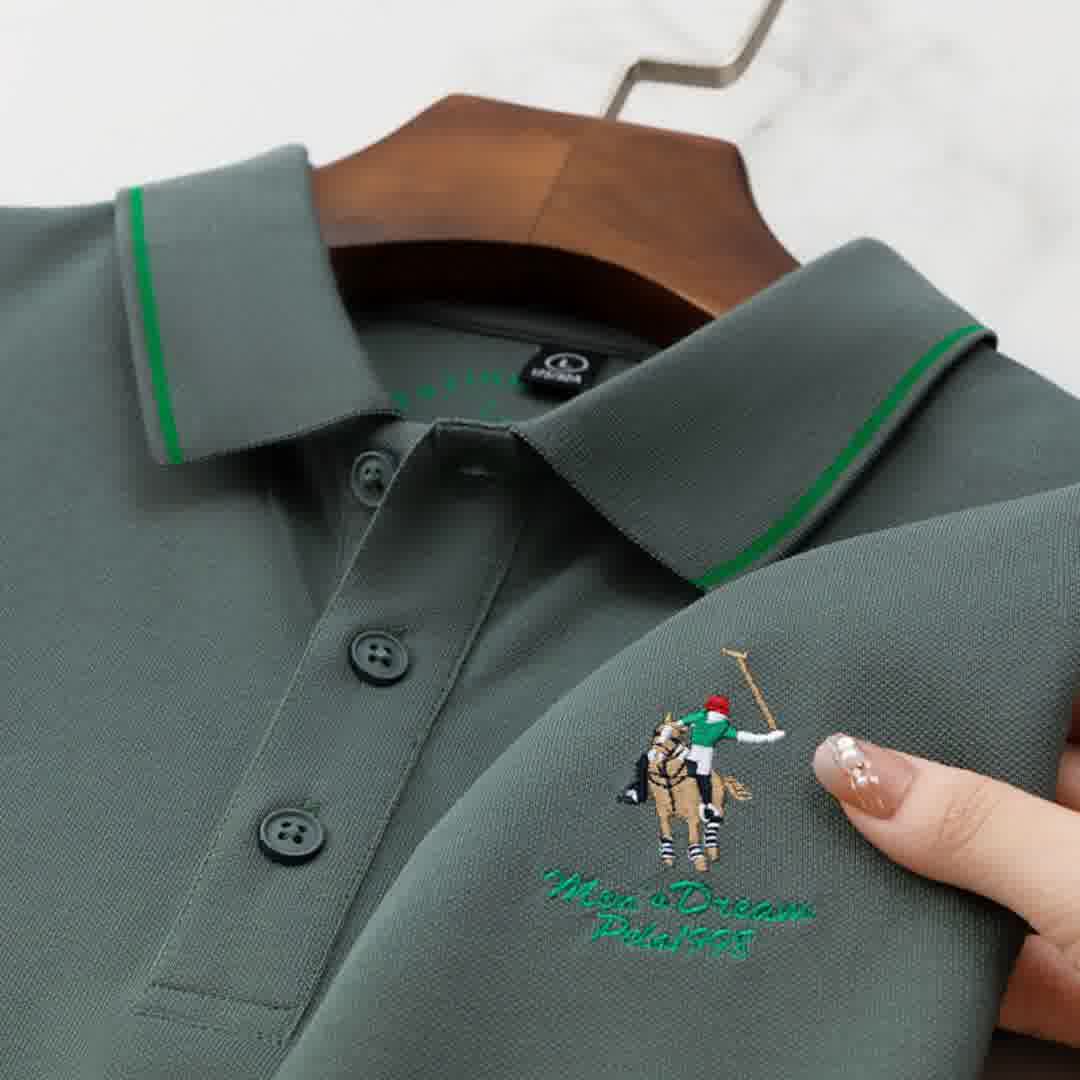 Iconic Horse Embroideried Polo T-Shirt